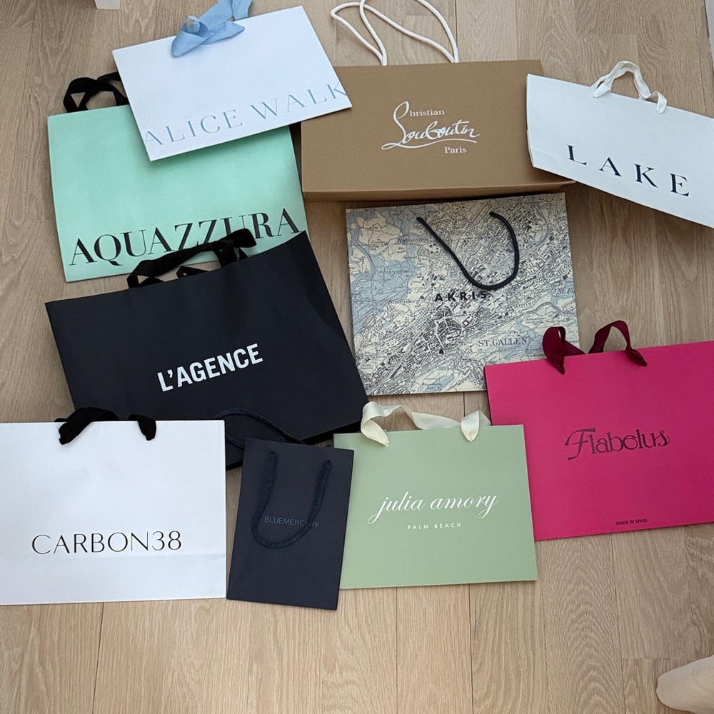 Assortment designer Paper Black Tote Bag